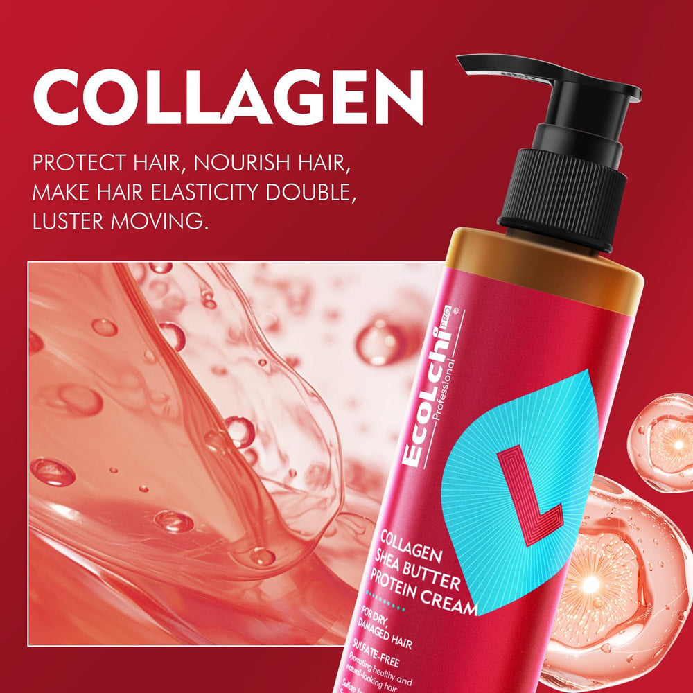 ECOLCHIPRO Ecolchi hair shine closeup after leave-in treatment