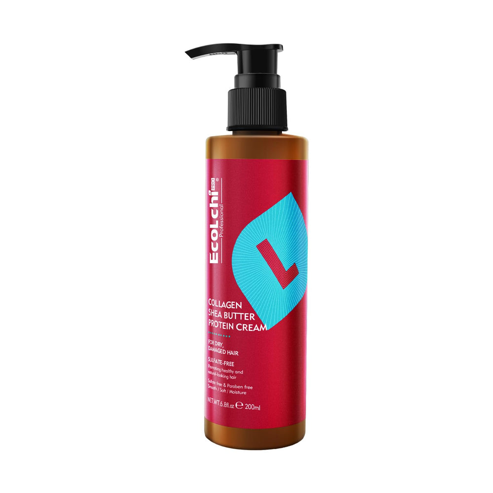 ECOLCHIPRO Ecolchi leave-in bottle closeup with creamy conditioning formula for hair