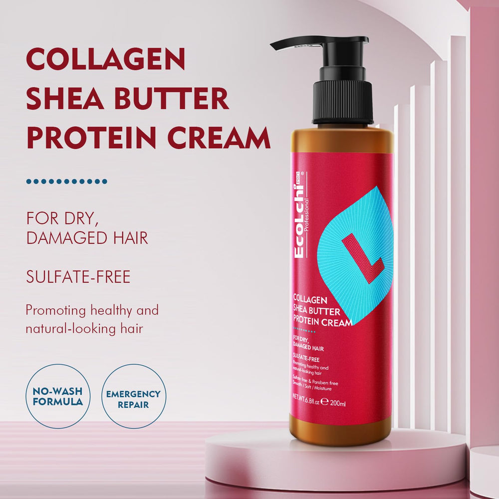ECOLCHIPRO Ecolchi leave-in bottle pour illustrating easy, no-rinse application
