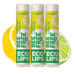 Eco Lips Lemon Lime balm outer packaging highlights sustainable design for on-the-go lip care