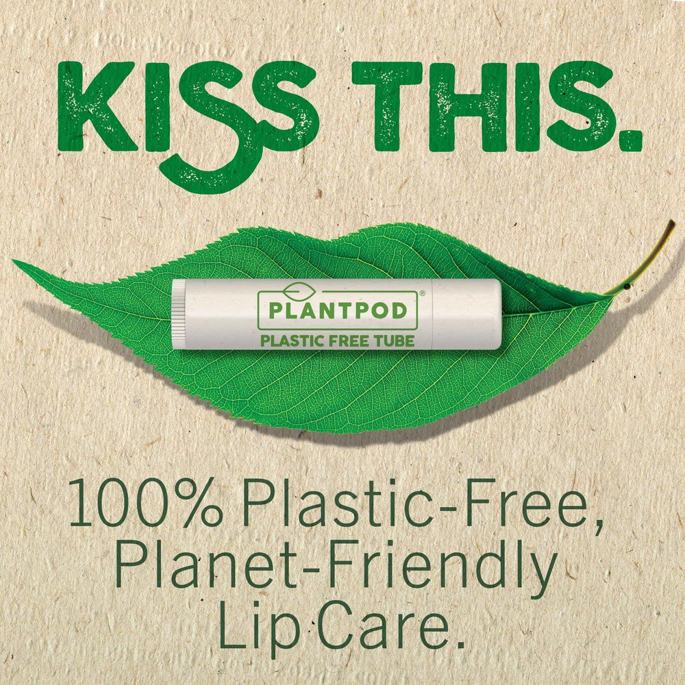 Close-up of Eco Lips Lemon Lime balm tube ready for precise, mess-free application