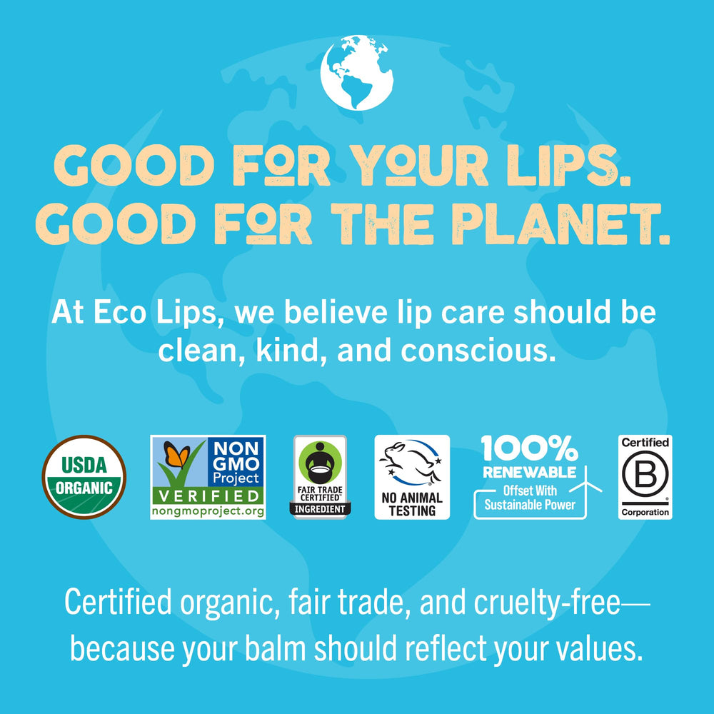 Eco Lips Mongo Kiss usage shot applying balm.