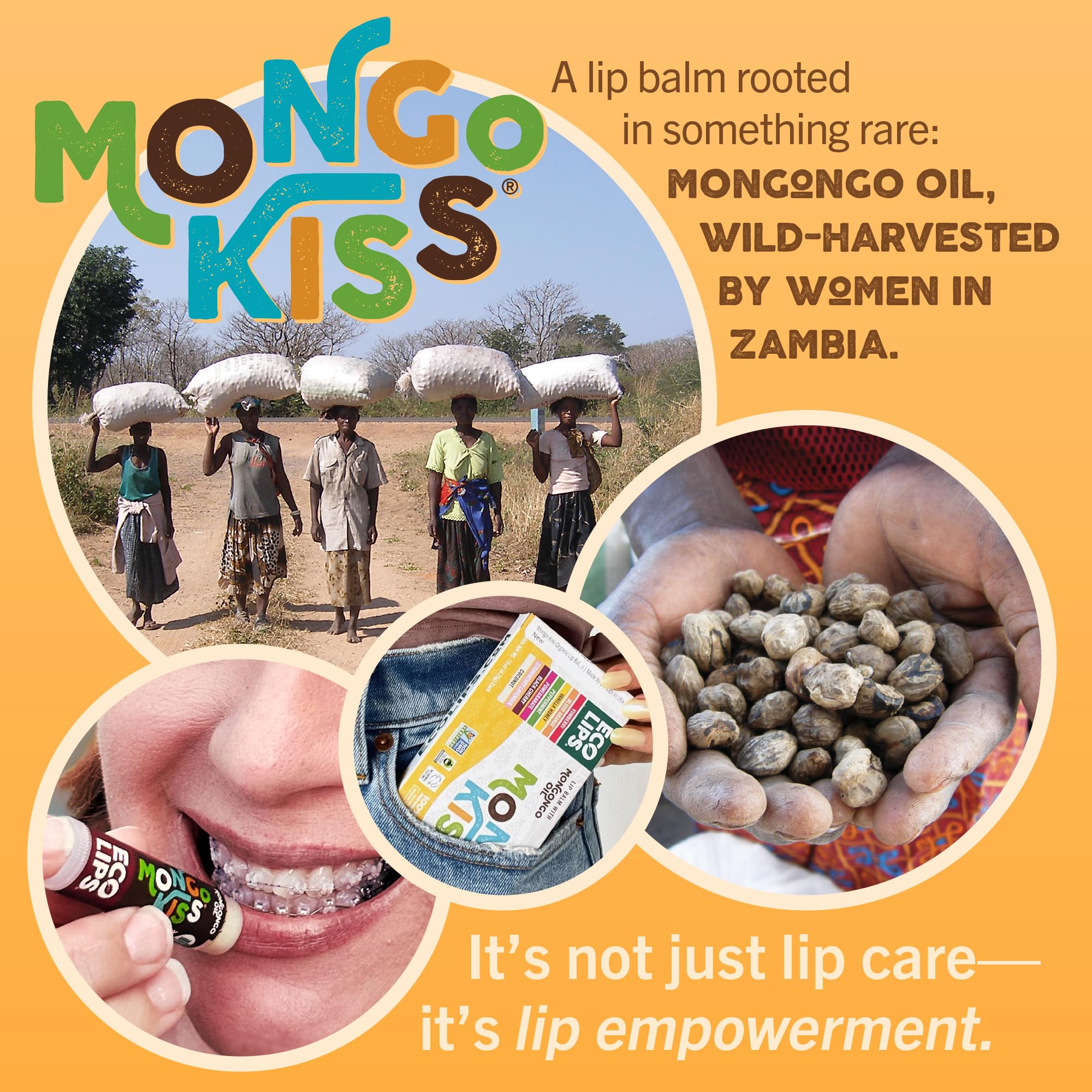 Eco Lips Mongo Kiss made in USA seal.