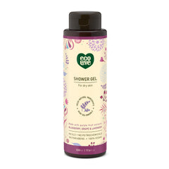 ecoLove bottle featuring blueberry grape and lavender blend for hydrating cleansing.