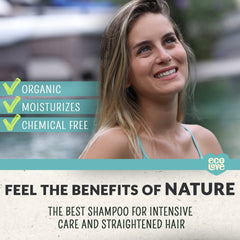 ecoLove vegan cruelty-free shampoo badge signals ethical beauty