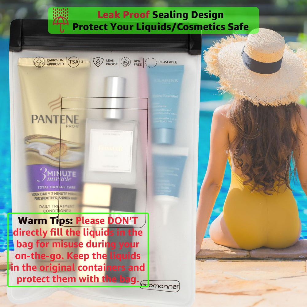 ECOMANNER sustainable PEVA material emphasizes durability and eco-conscious packing.