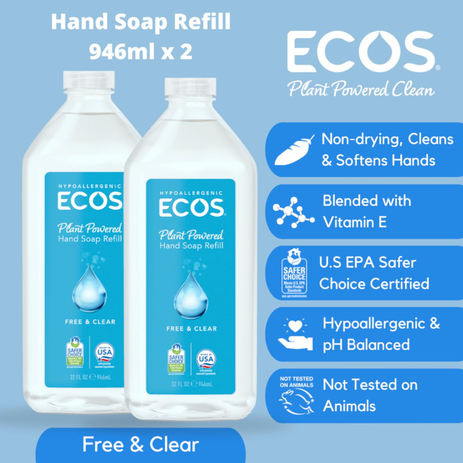 ECOS cruelty-free vegan badge signals ethical, planet-friendly choice.