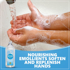 ECOS hypoallergenic hand soap shows no dyes or perfumes for sensitive skin.