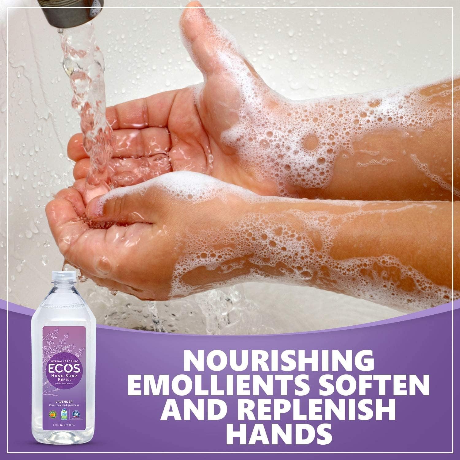 Recyclable packaging from ECOS hand soap refill