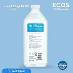 ECOS refill pack on counter helps reduce plastic waste.