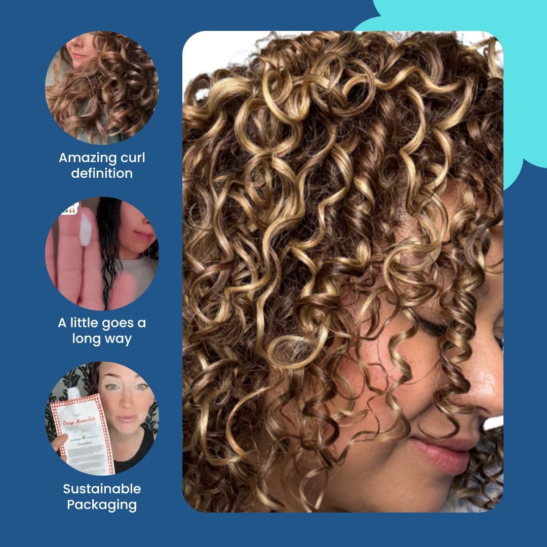 Ecoslay Orange Marmalade curly definition close-up reveals enhanced curl pattern and smooth cuticle.