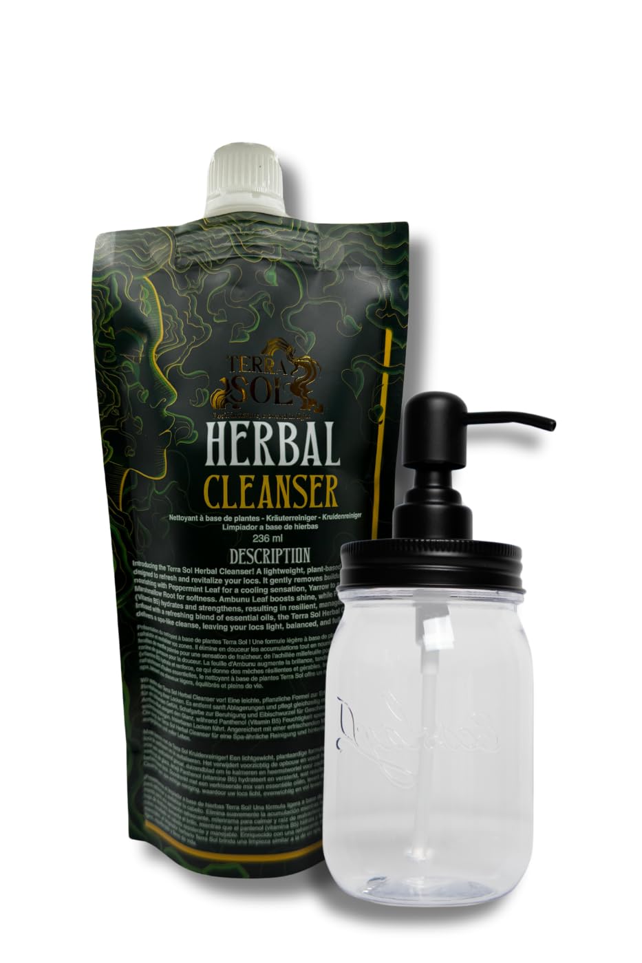 Ecoslay Terra Sol cleanser foaming application suggests gentle cleansing during wash