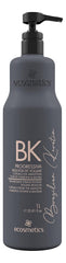 EMAX Ecosmetics deluxe Brazilian keratin bottle for frizz control and natural shine