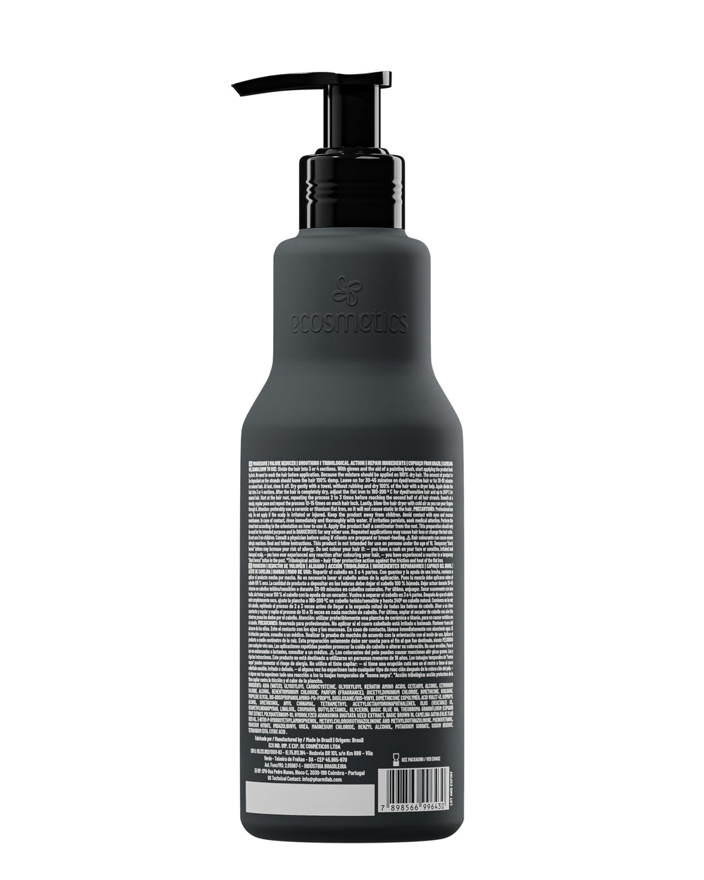 EMAX Ecosmetics frizz reduction smoothing look highlights lasting calm and manageability