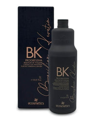 EMAX Ecosmetics Organic Blowout Complex application shown for healthy, manageable hair