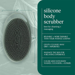 EcoTools silicone body scrubber with two sides for cleansing