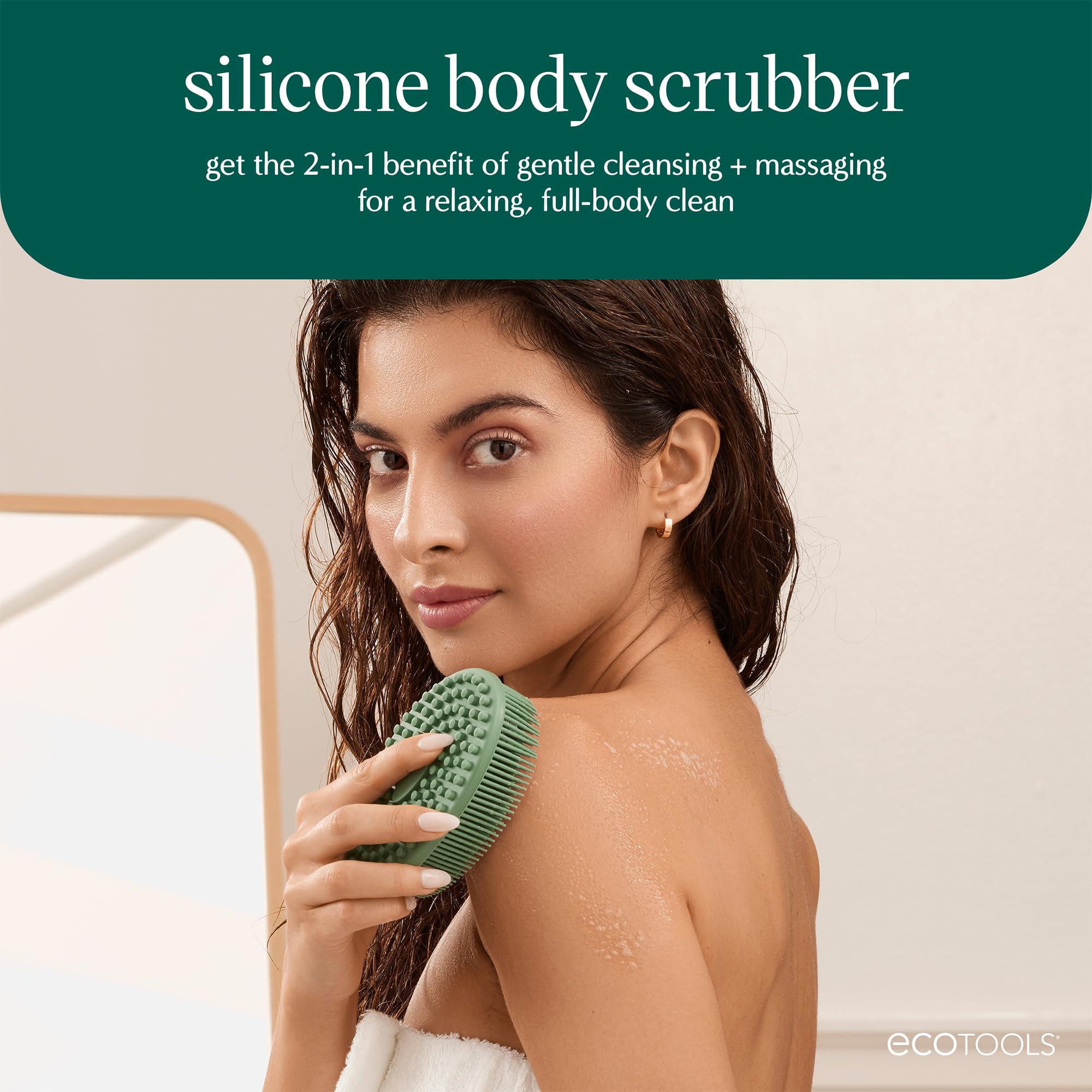 EcoTools silicone scrubber cleansing bristles close-up