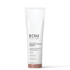 Ecru New York Curl Perfect Styling Potion bottle showing defined curls with light hold