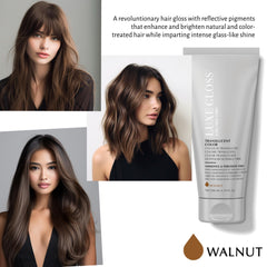 ECRU New York Luxe Gloss color enhancement adds radiance to color-treated hair.