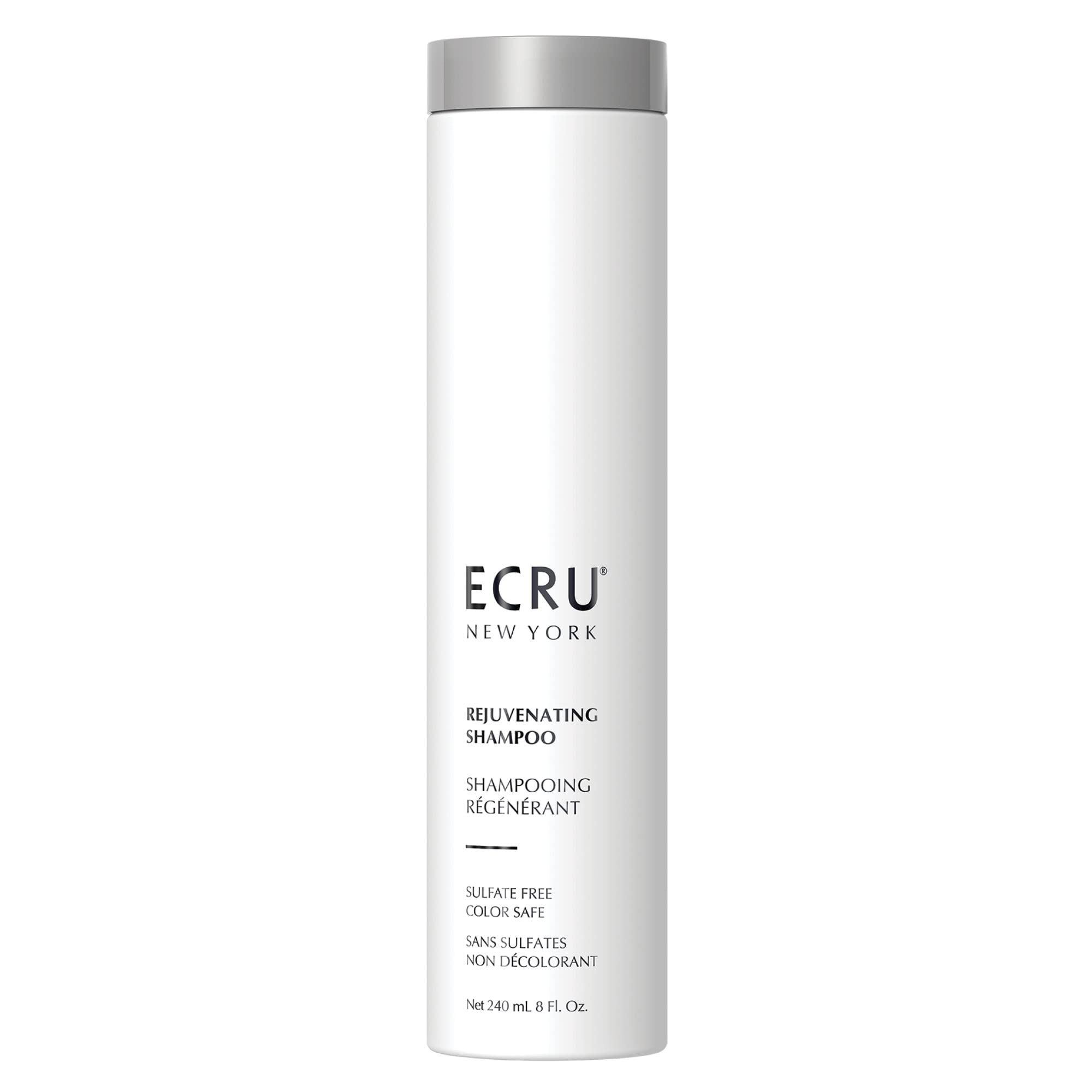 ECRU New York Rejuvenating Shampoo bottle pour for easy, hydrating application