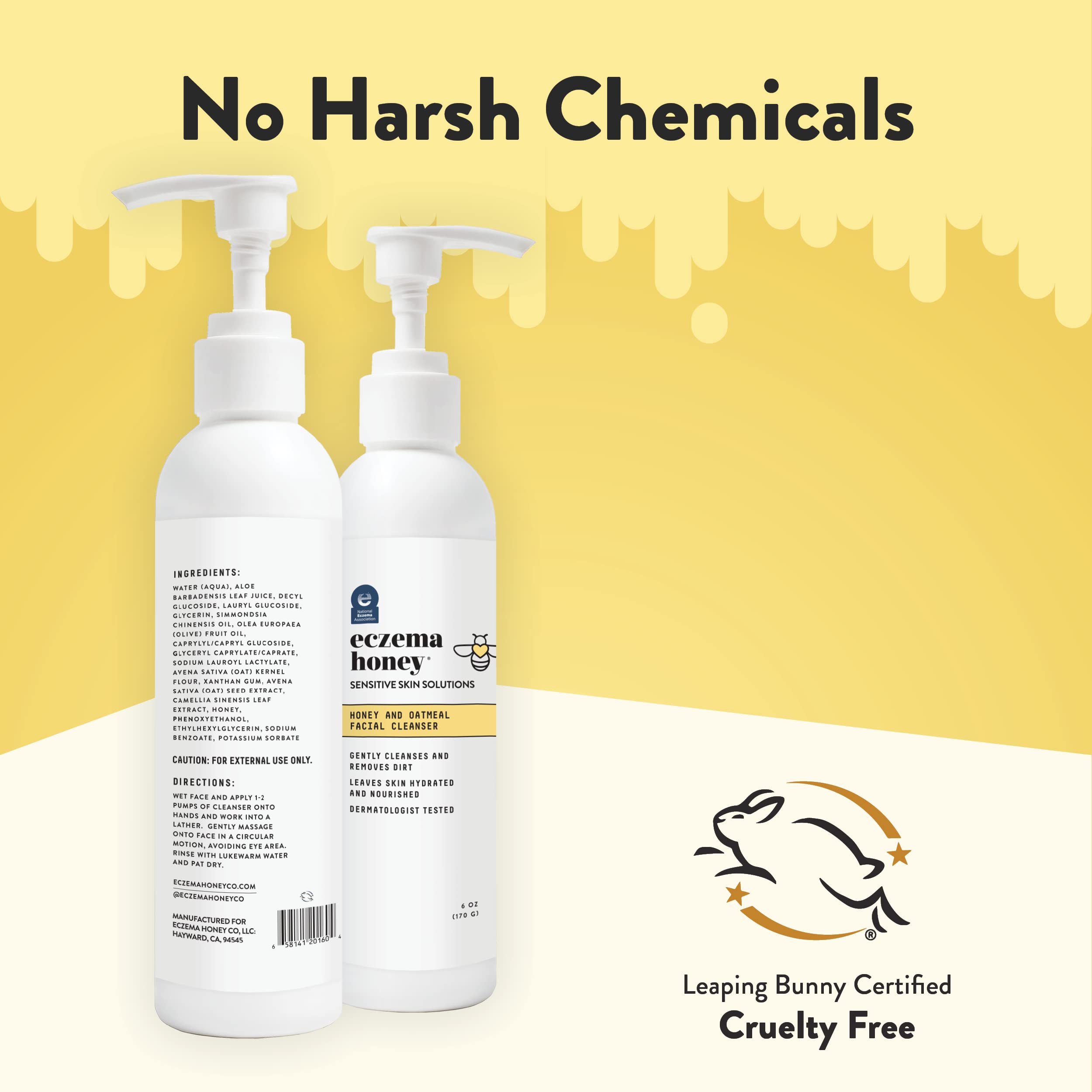 Packaging front highlights travel friendly 6 oz size