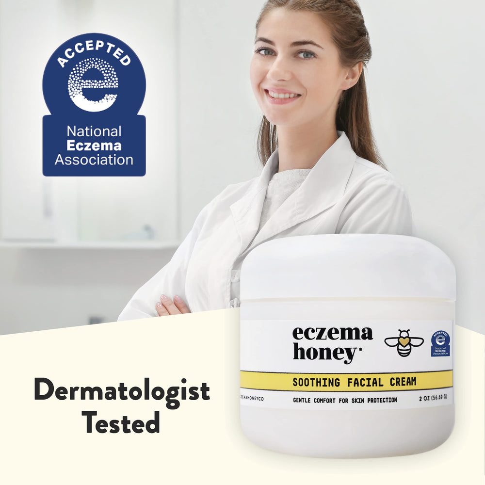 Eczema Honey skincare routine scene for gentle daily care