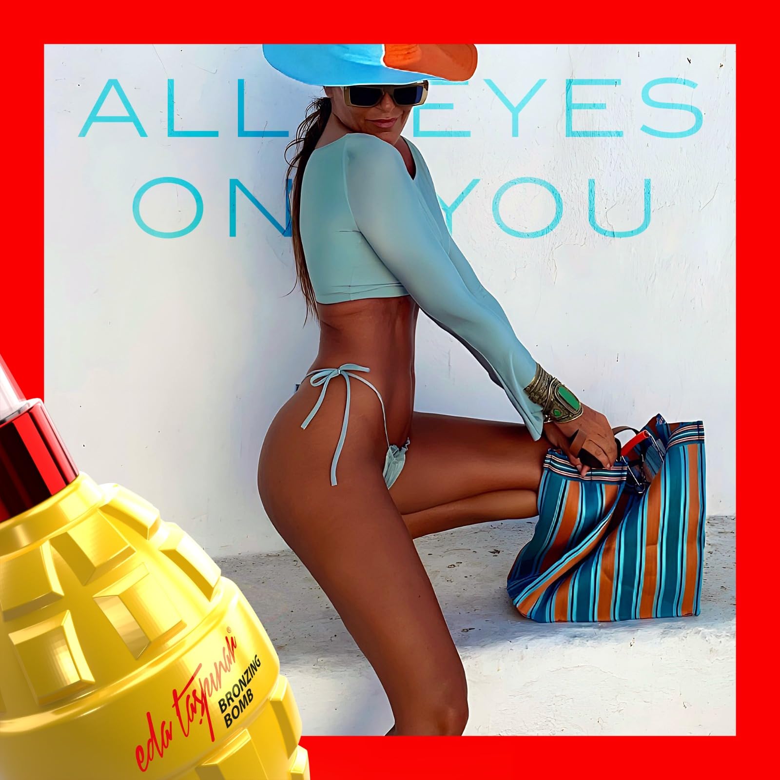 Eda Taşpınar Bronzing Bomb silky-absorption prevents greasiness and keeps skin smooth.