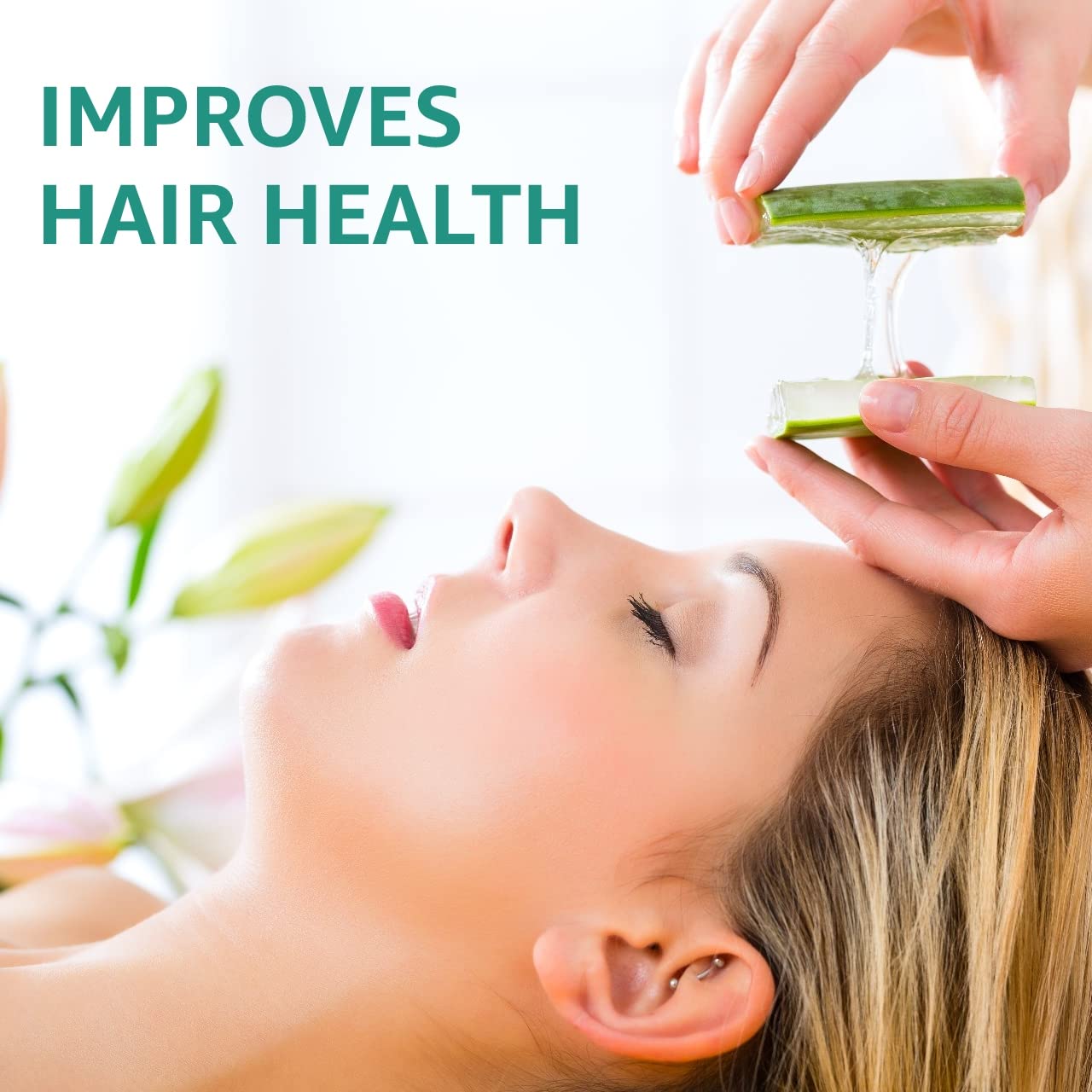 Eden Dews Aloe Vera Gel label, USA-made promise with pure ingredients.