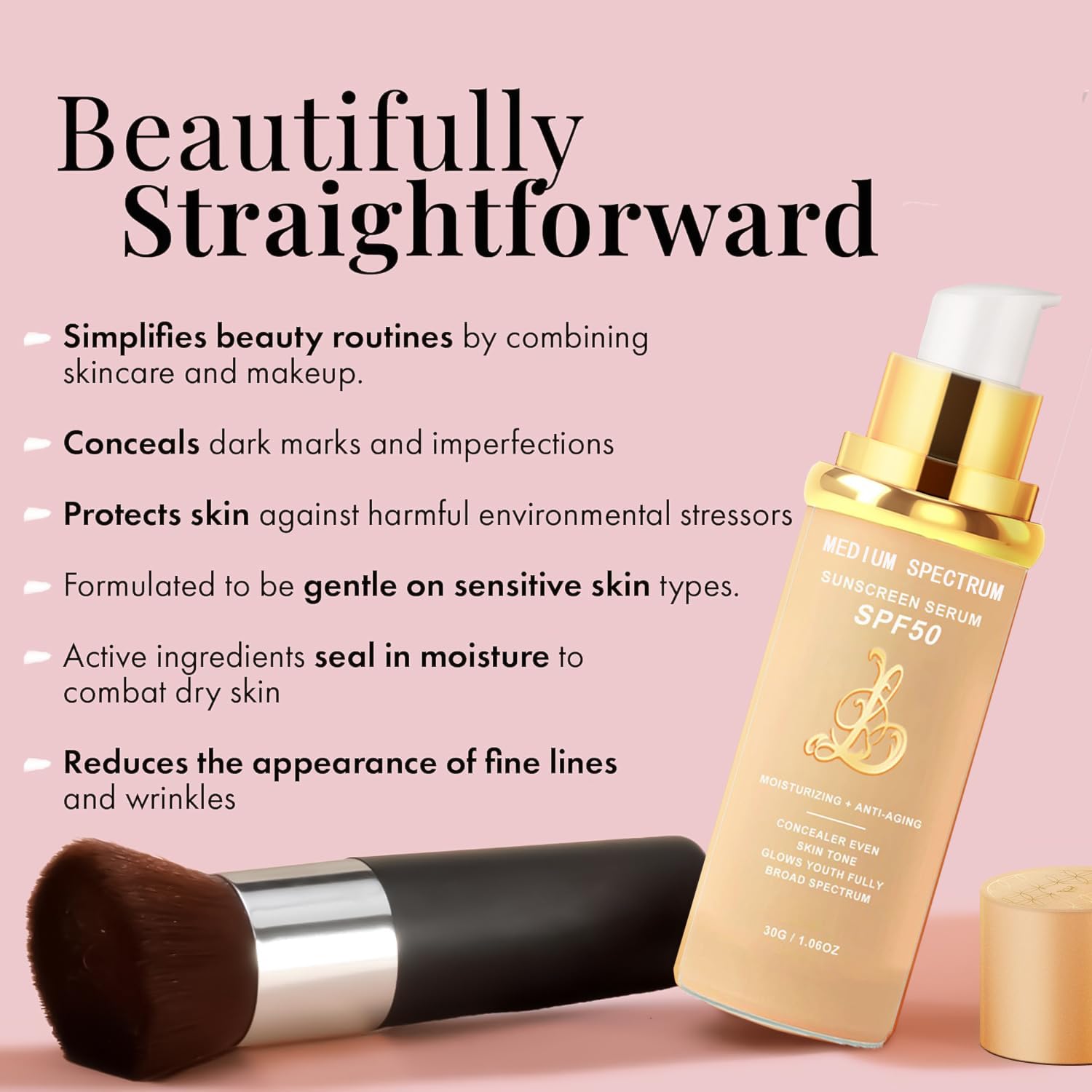 EdenEdges application closeup illustrates easy, even coverage across skin tones.