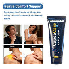 EdenEdges Capsaicin Neuropathy Cream feet-relief image suggests soothing comfort for arches.