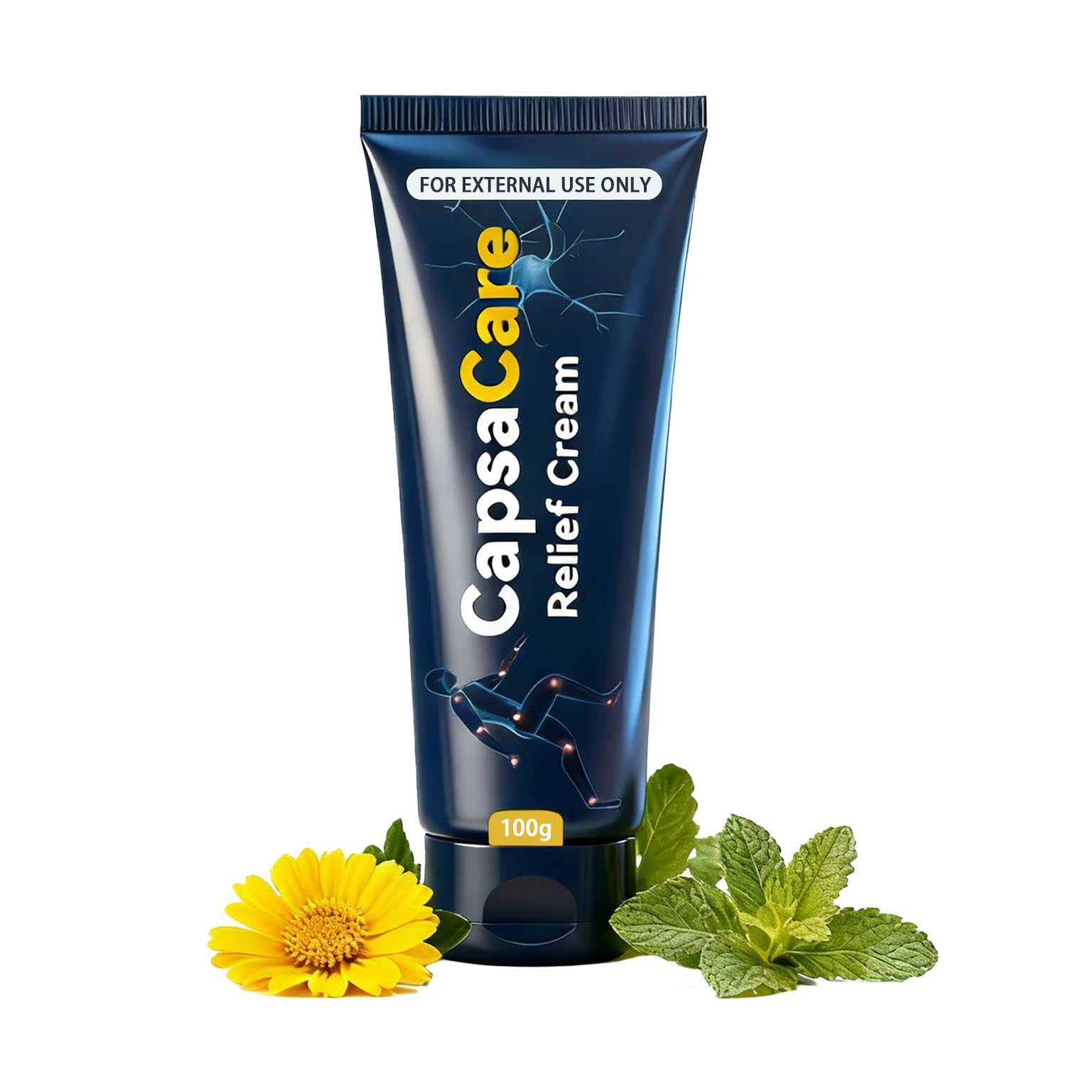 EdenEdges Capsicare cream tube front view for targeted nerve comfort and mobility support