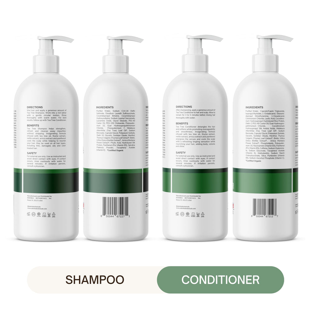 EDENIKA BOTANICALS Tea Tree — emballage écologique et recyclable