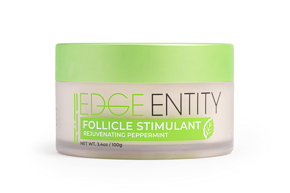 Edge Entity Hair Follicle Stimulator bottle showing premium scalp nourishment