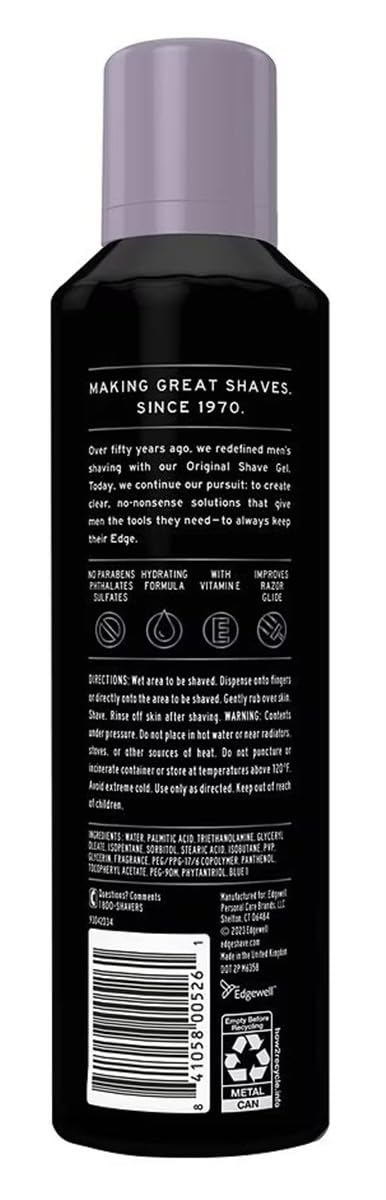 Edge Shave Gel application image showing smooth glide and comfort
