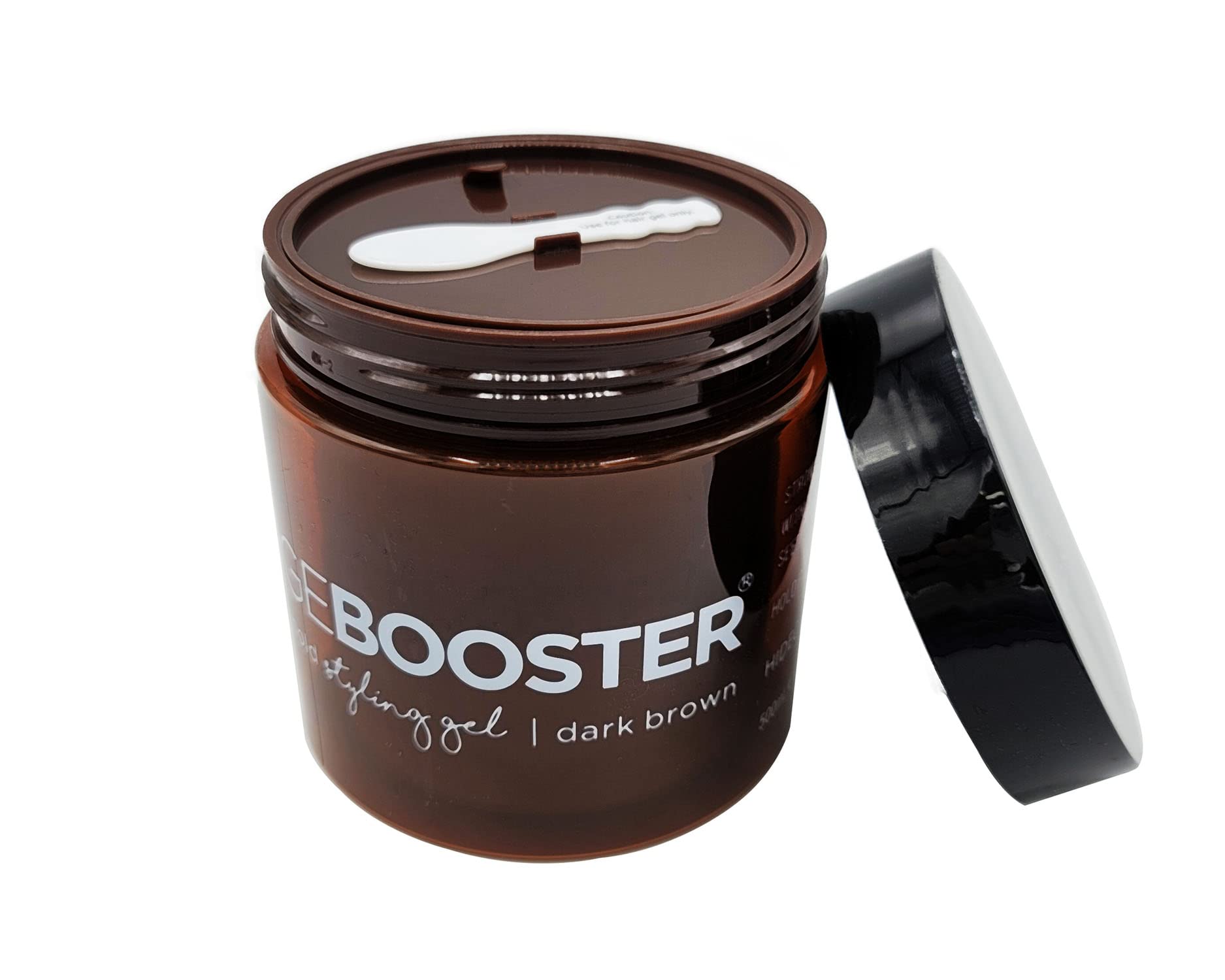 EDGEBOOSTER Hideout gel applicator tip enabling precise, mess-free styling.
