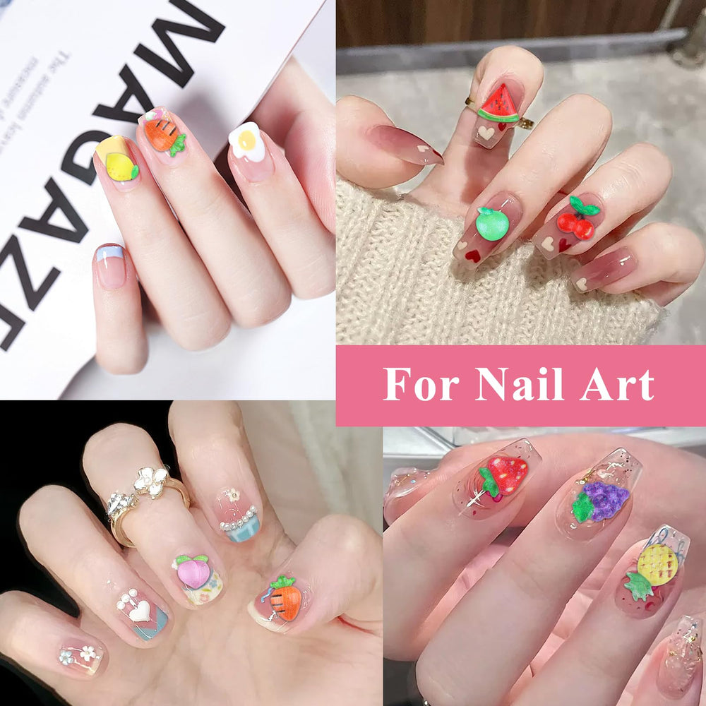 EditTime apple 3D charm versatile for nails and DIY crafts.