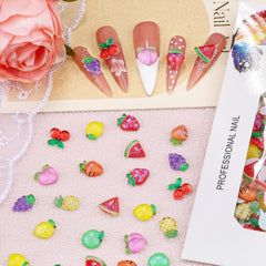 EditTime watermelon 3D nail charm perfect for summer nail art.