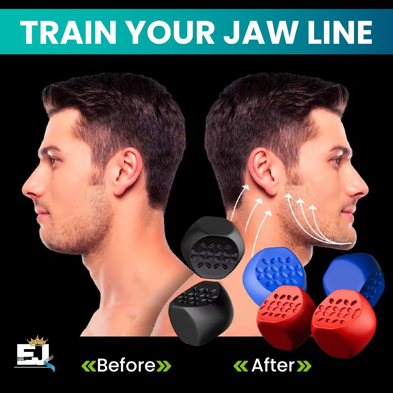EdJay jaw exerciser on the go for portable facial training