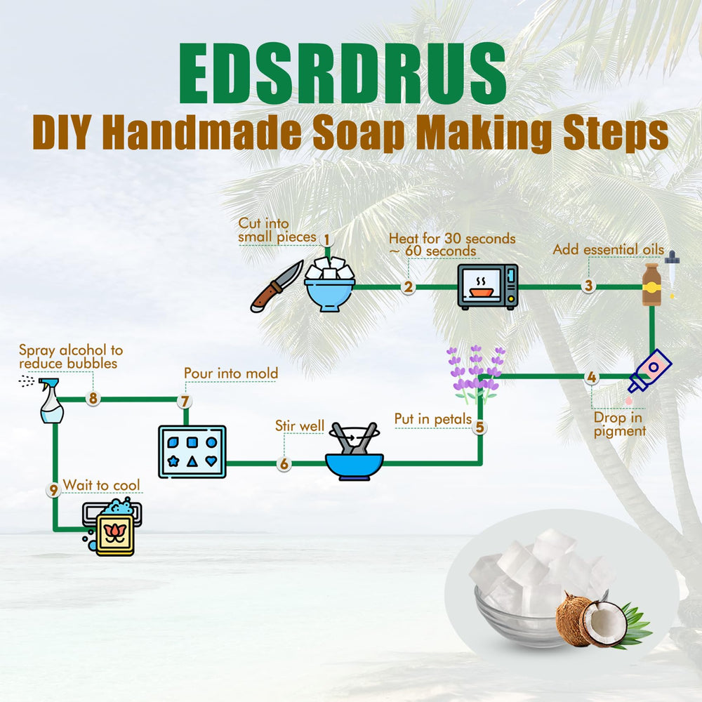 EDSRDRUS artisanal soap base for various DIY projects.