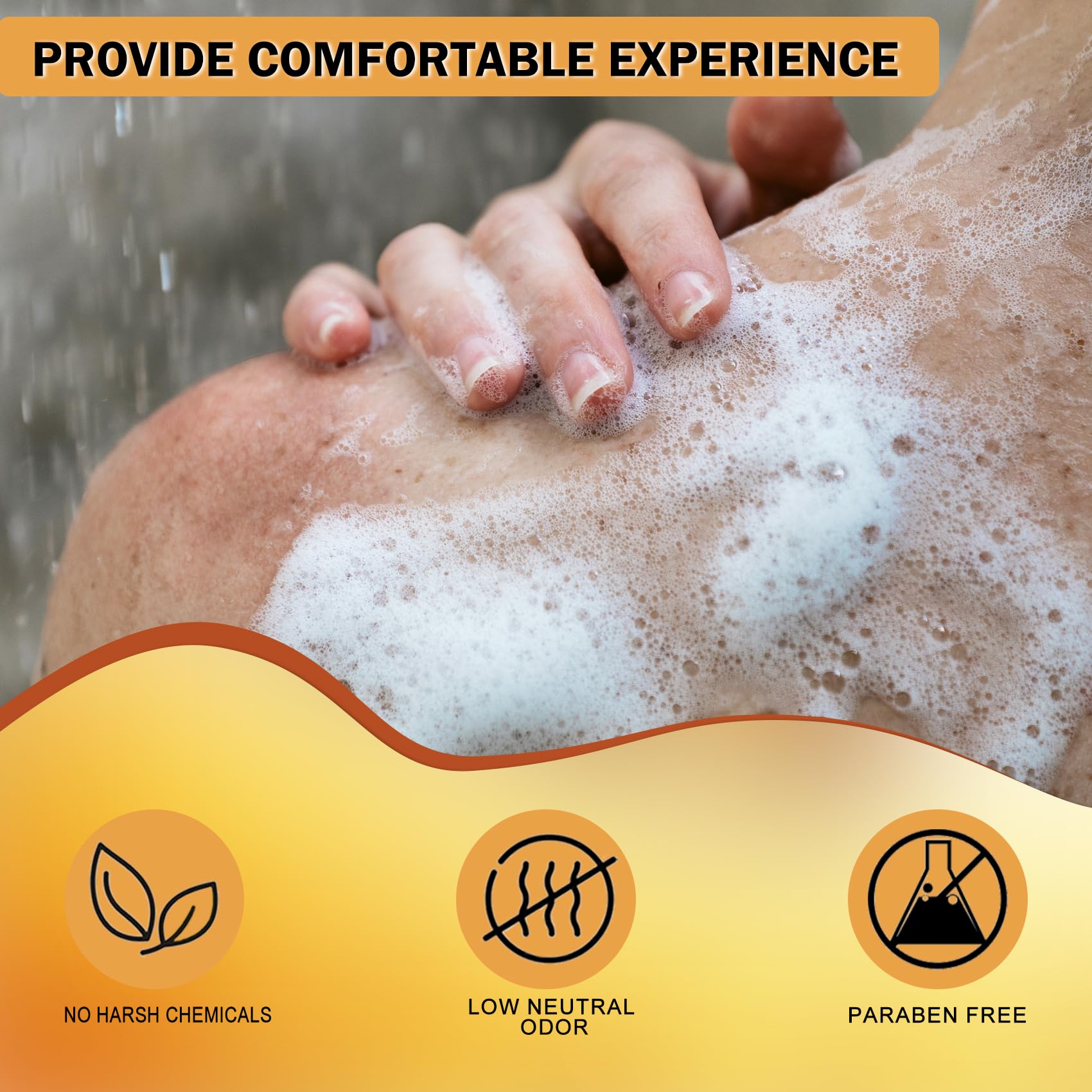 EDSRDRUS glycerin soap lather provides gentle cleansing and a soft feel.