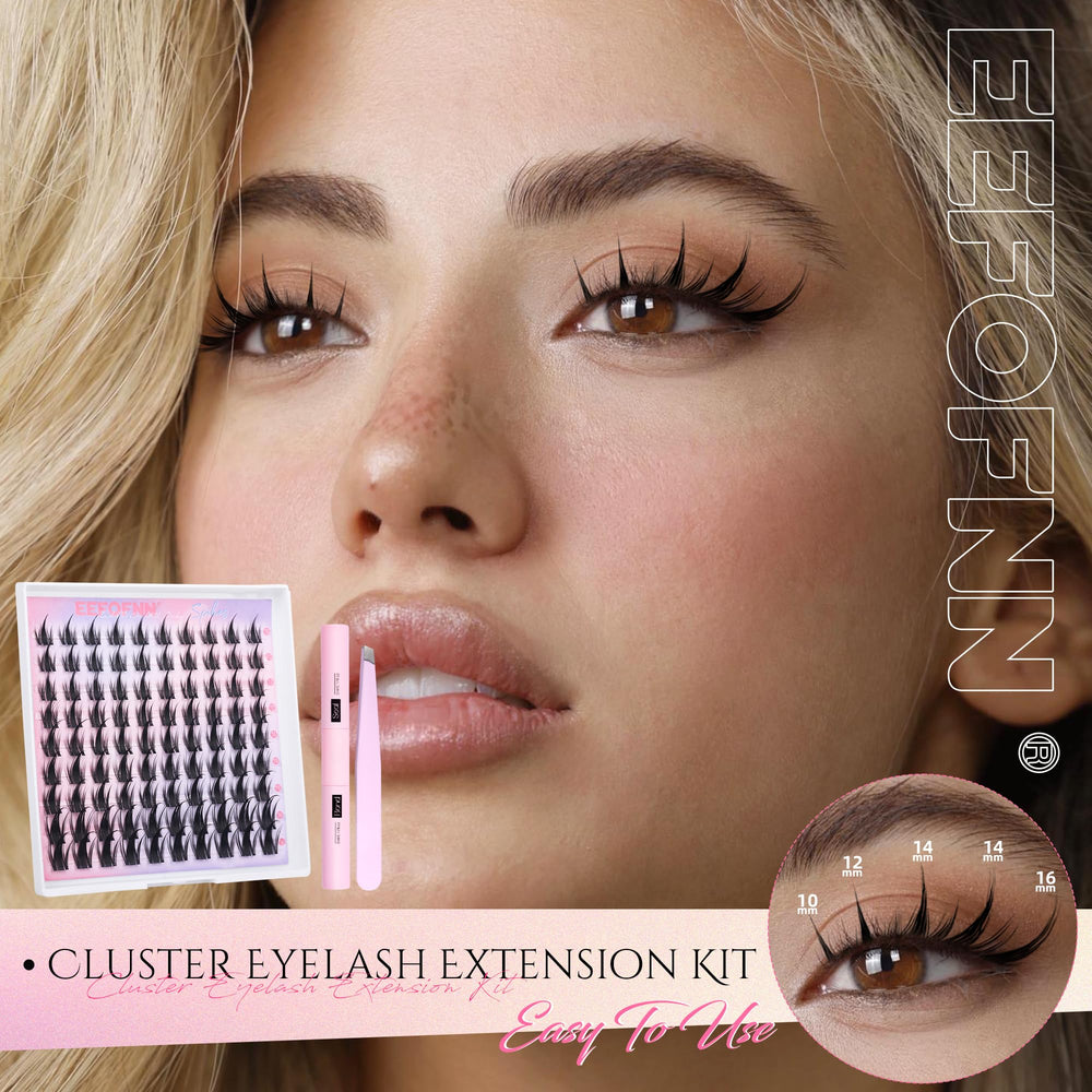Eefofnn Wispy manga lashes with natural curvature for open-eyed looks.