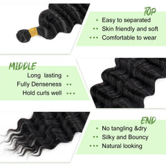 EERYA 14 inch burgundy deep ocean wave braid setup for boho looks.