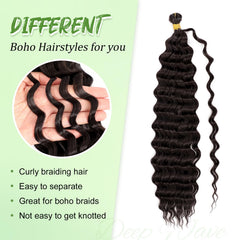 EERYA boho box braids style-ready look with deep ocean wave curls.