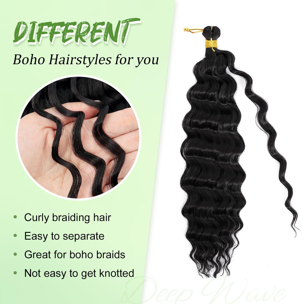 EERYA burgundy deep ocean wave crochet hair texture close view.