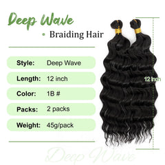 EERYA deep ocean wave crochet hair 2 packs texture and versatility