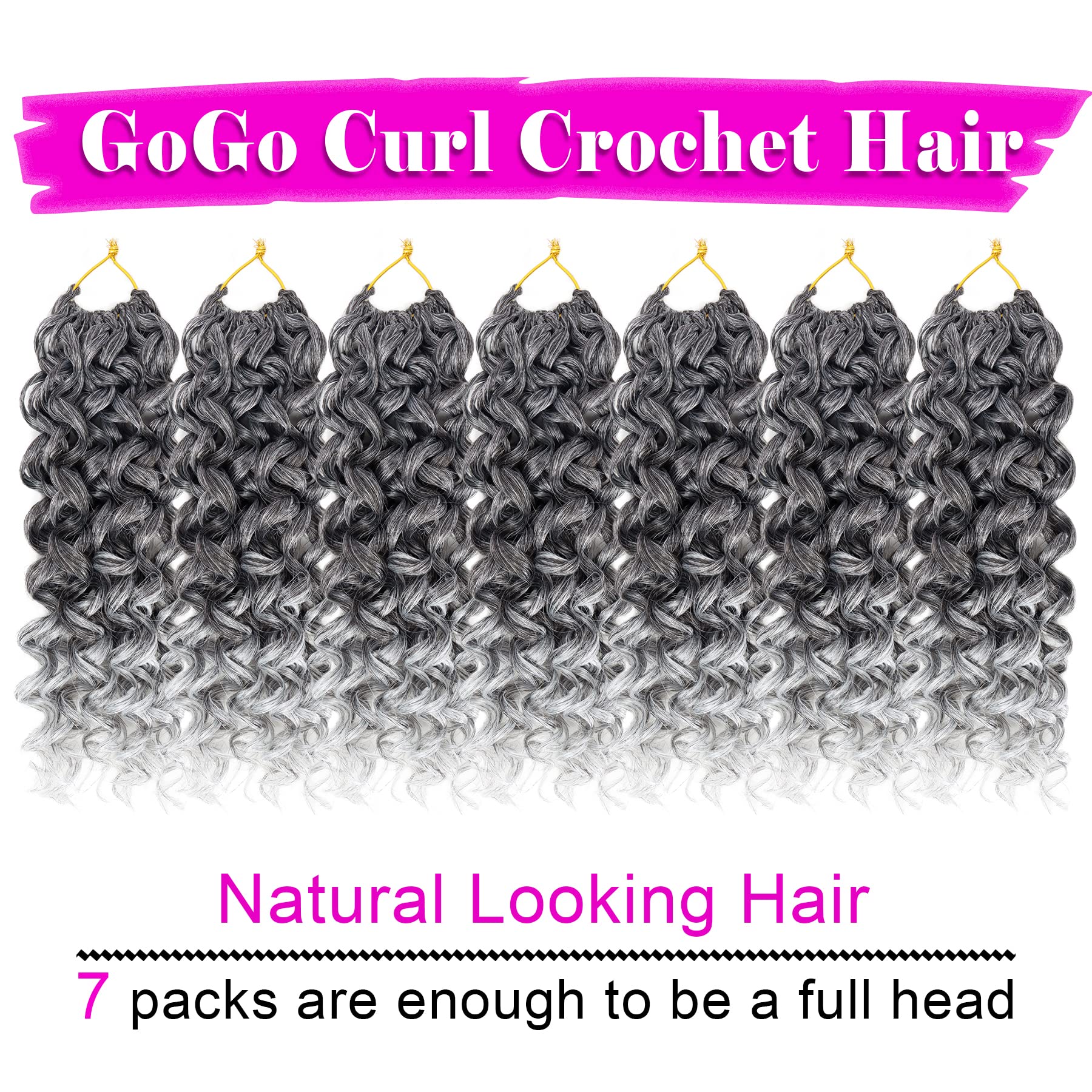 EERYA GoGo Curl crochet hair with needle included, simplifying beginner-friendly installation.