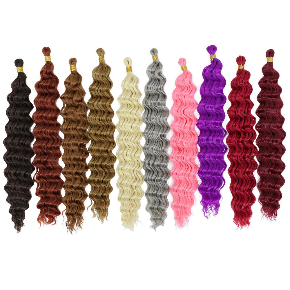 EERYA multi color options deep wave crochet hair for personalized styling