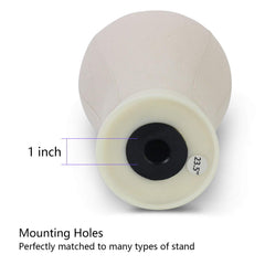 EERYA polyurethane-core wig head provides sturdy pinning support
