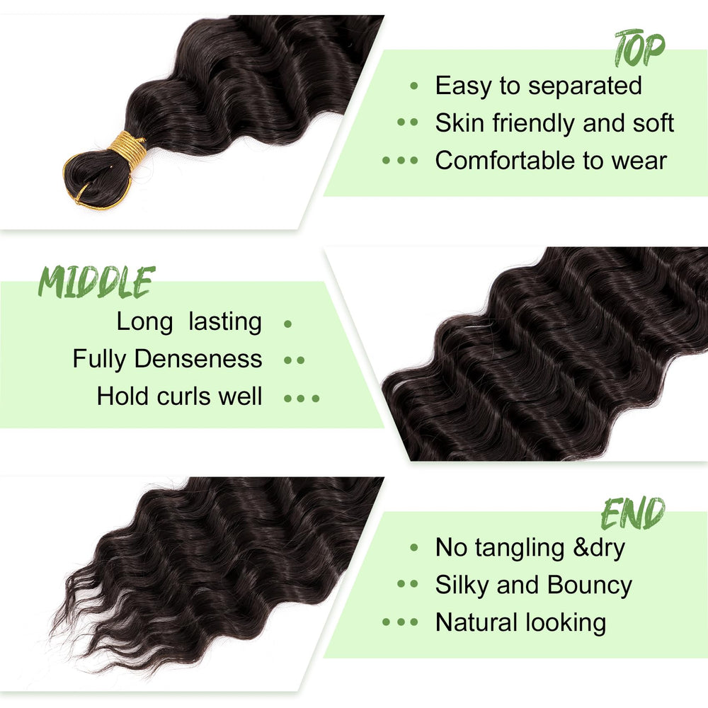 EERYA soft synthetic fiber texture showing natural curl and shine.