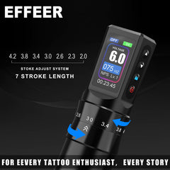 Effeer aerospace-grade aluminum body delivers durable performance and comfortable handling.